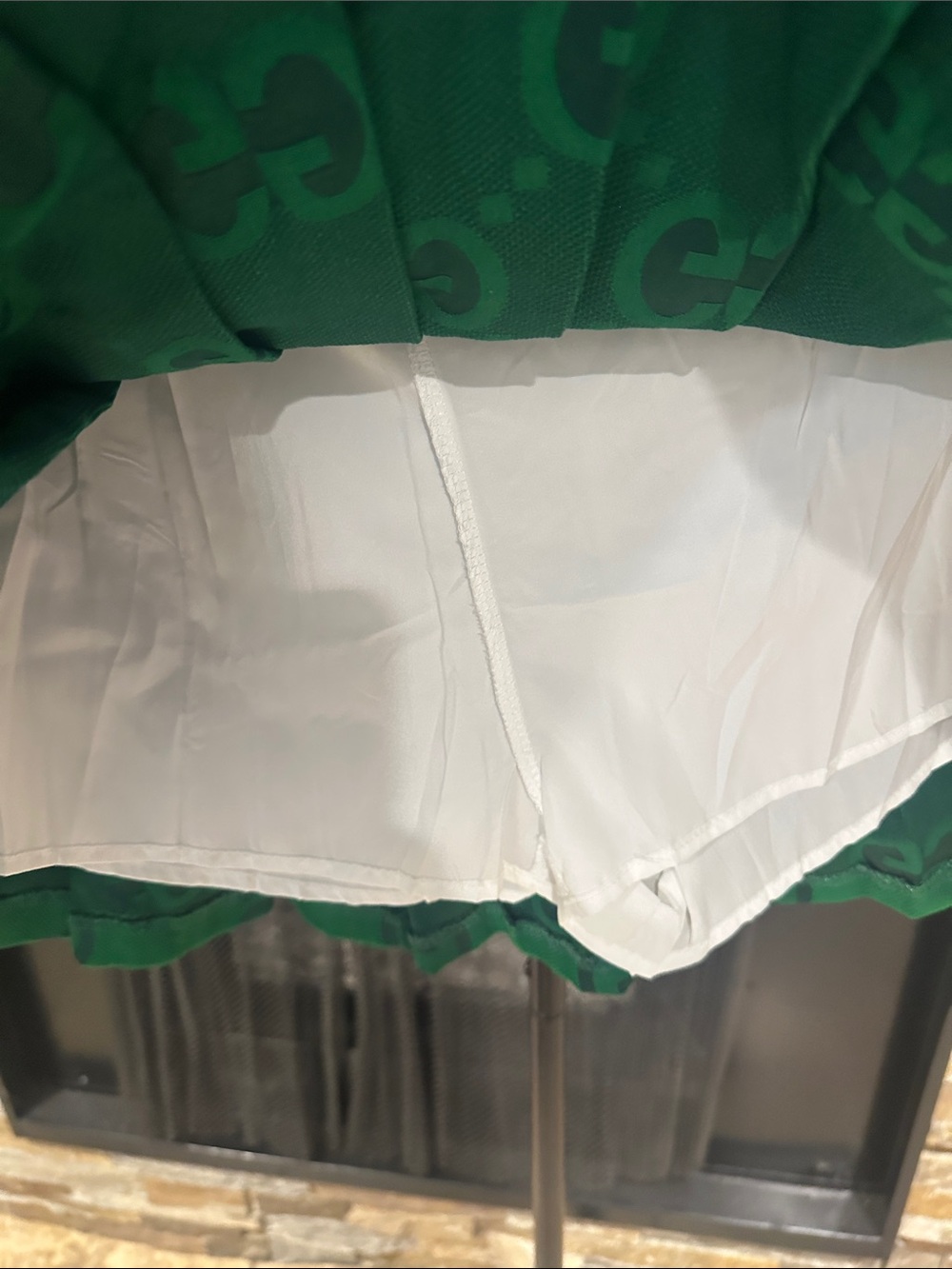 Pleated Mini Skirt with Signature Buckle size S - Picture 5 of 6